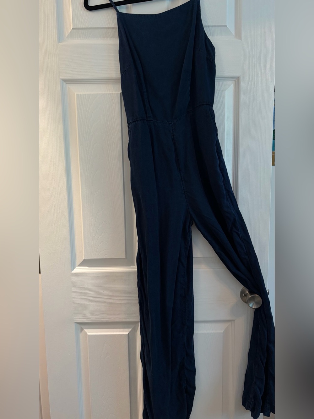Navy One-Shoulder Jumpsuit
